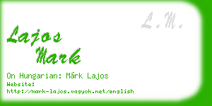 lajos mark business card