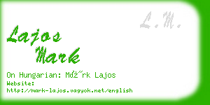 lajos mark business card